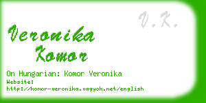 veronika komor business card